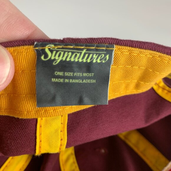 Arizona State Sun Devils NCAA Maroon Signatures Relaxed Fit Strapback Hat - Picture 5 of 6